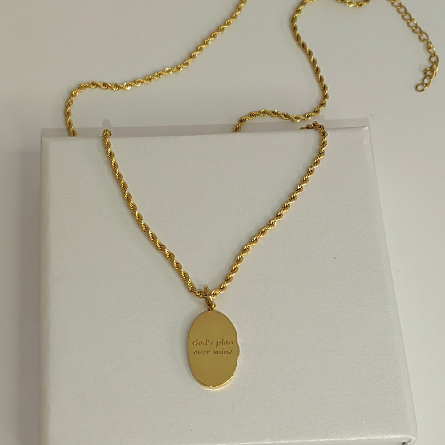 "God's plan over mine" Necklace