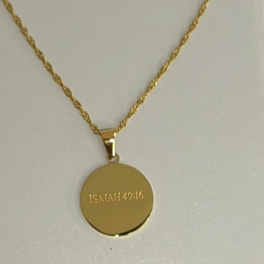 Isaiah 49:16 Necklace – “Engraved on His Hands”
