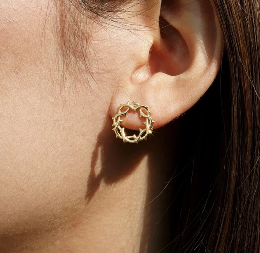 Crown of Thorns Stud Earrings