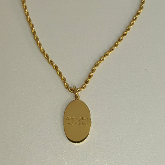 "God's plan over mine" Necklace