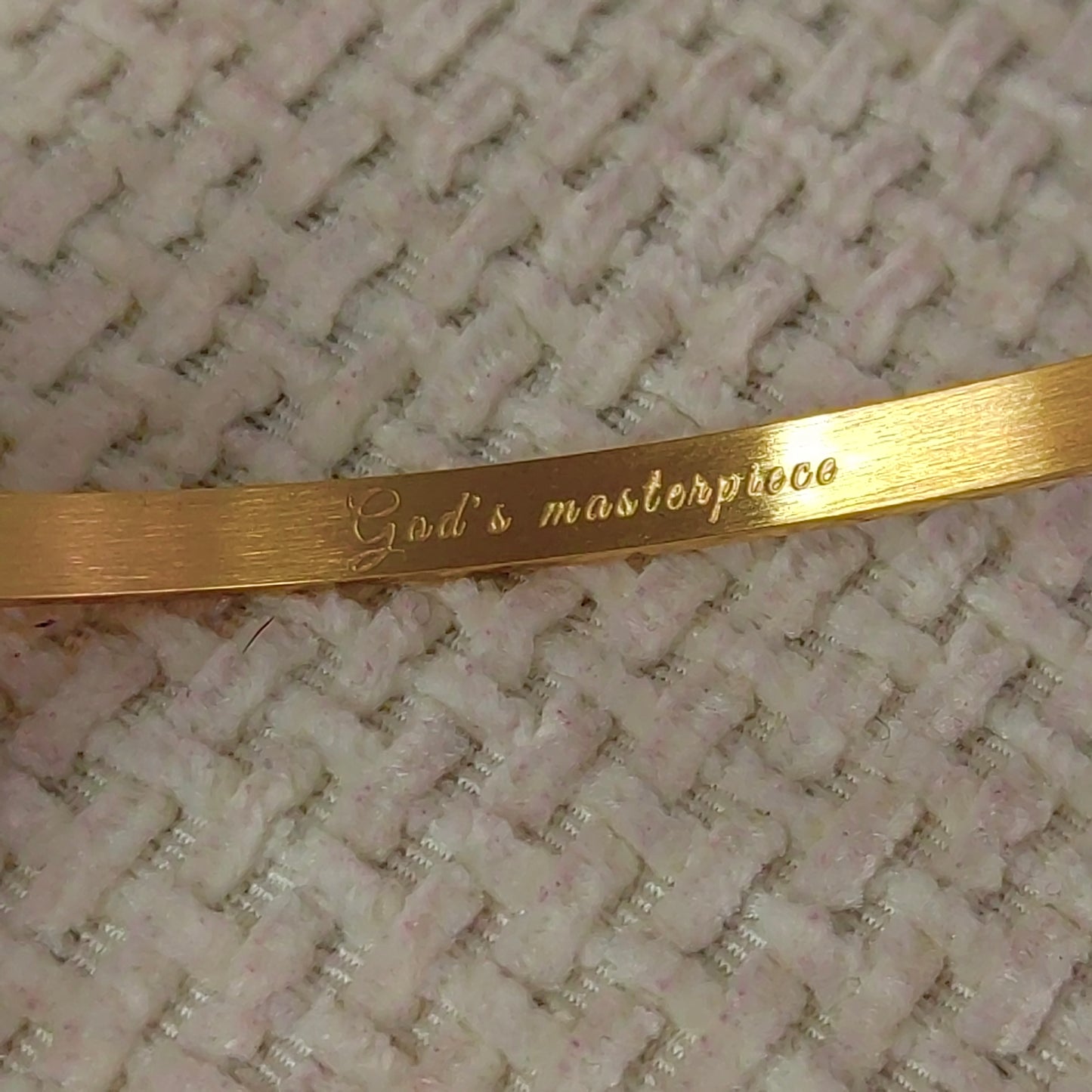 She is His – God’s Masterpiece Cuff Bracelet