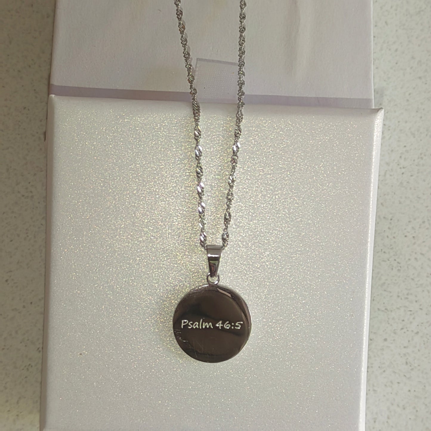 God Is Within Her Necklace – Silver