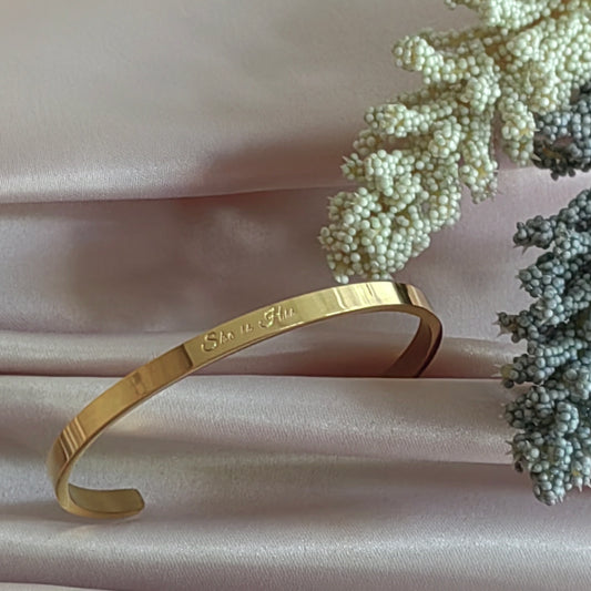 She is His – God’s Masterpiece Cuff Bracelet