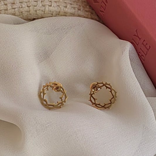 Crown of Thorns Stud Earrings