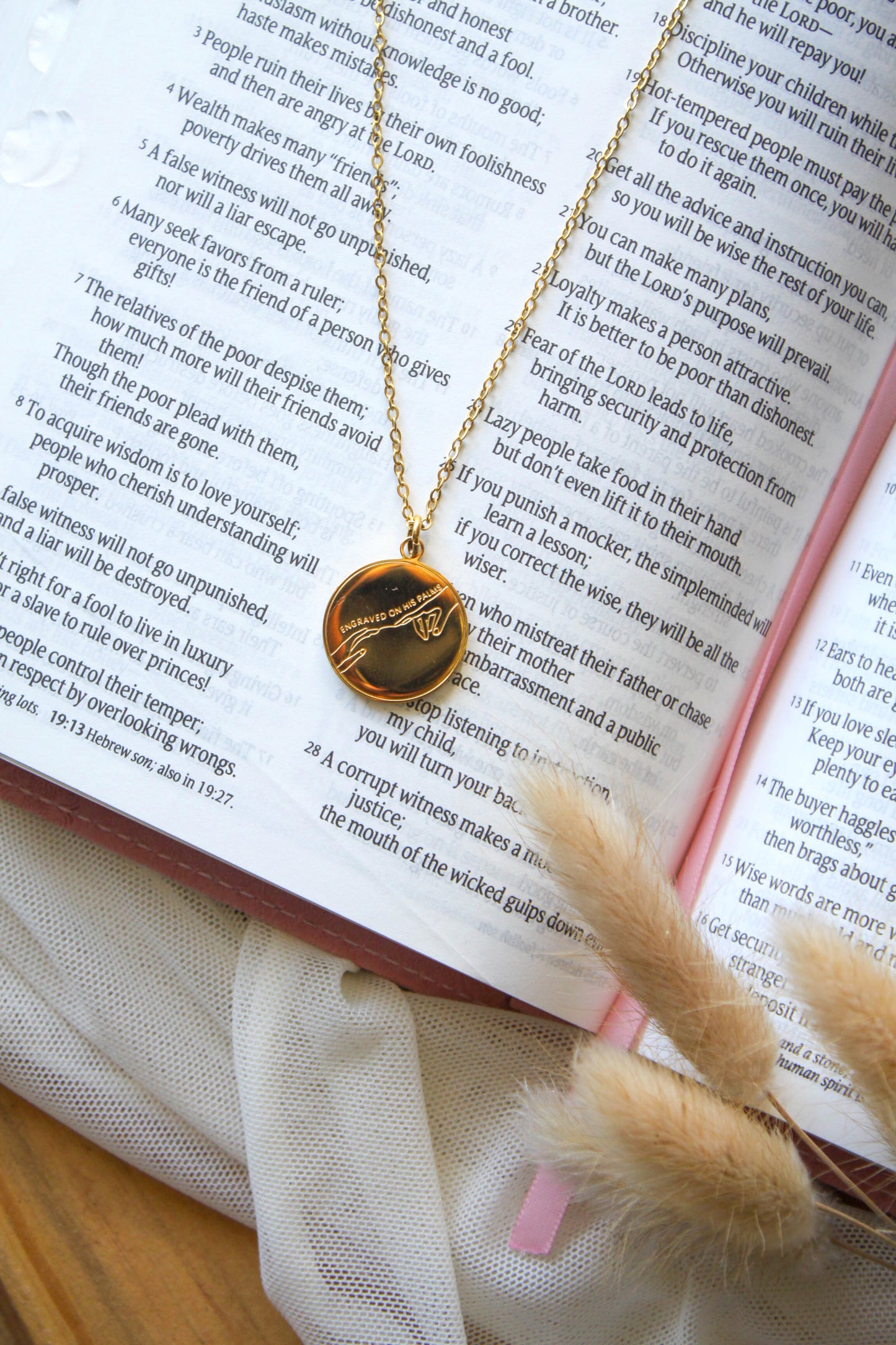 Isaiah 49:16 Necklace – “Engraved on His Hands”