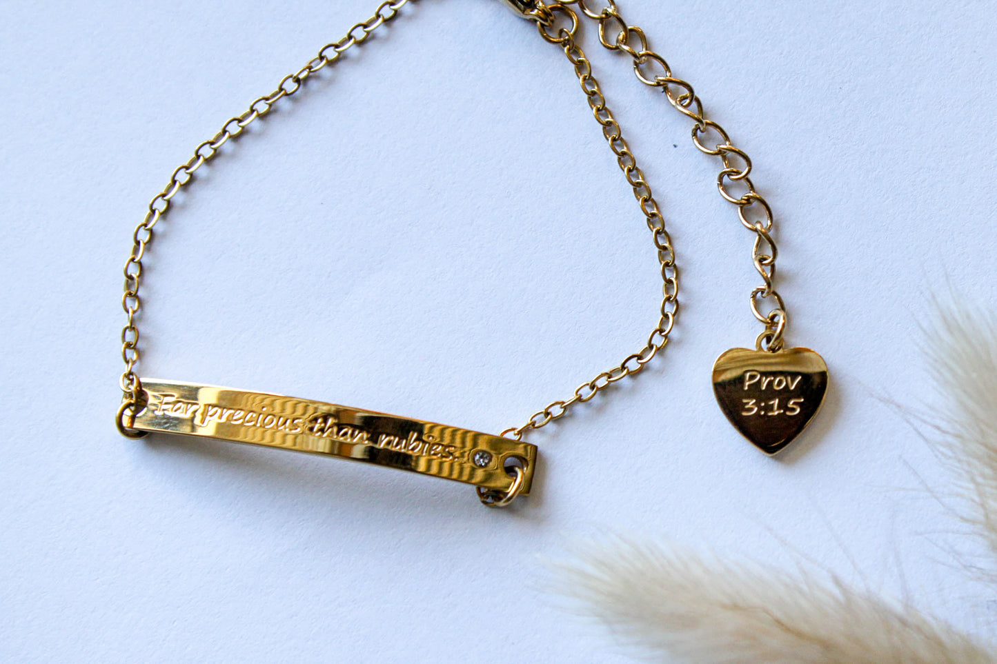 "Far precious than rubies" bracelet