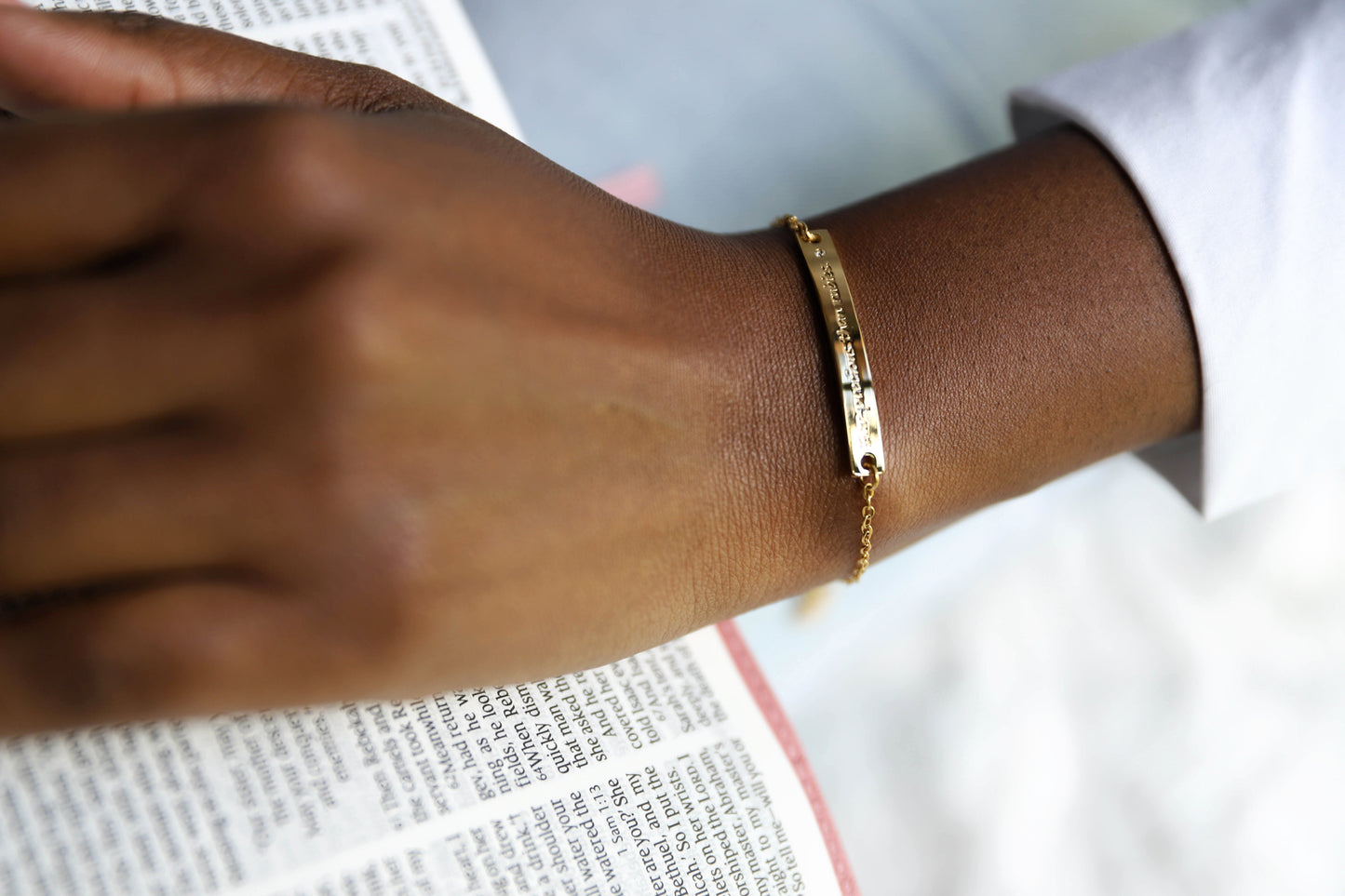 "Far precious than rubies" bracelet