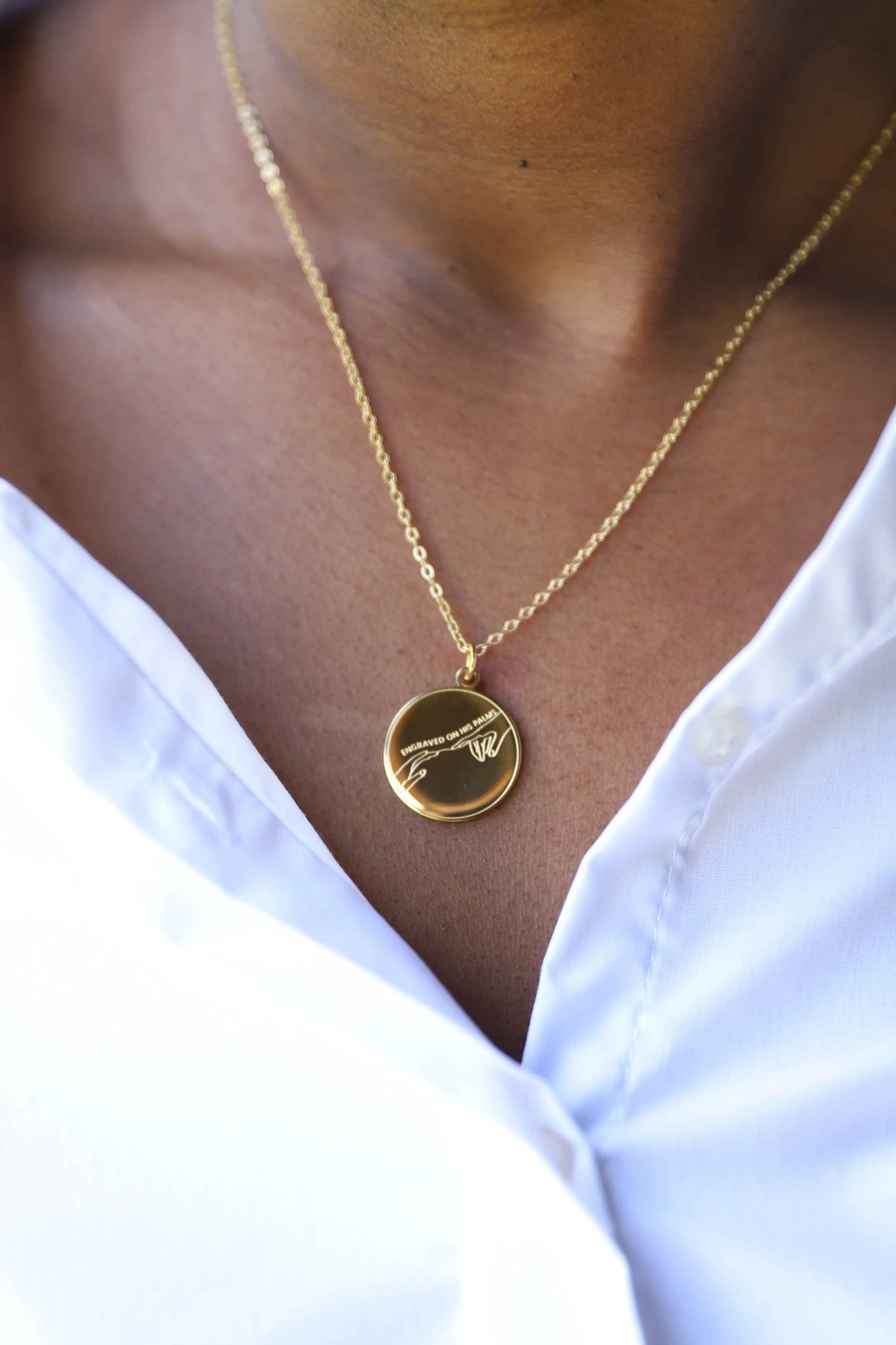Isaiah 49:16 Necklace – “Engraved on His Hands”