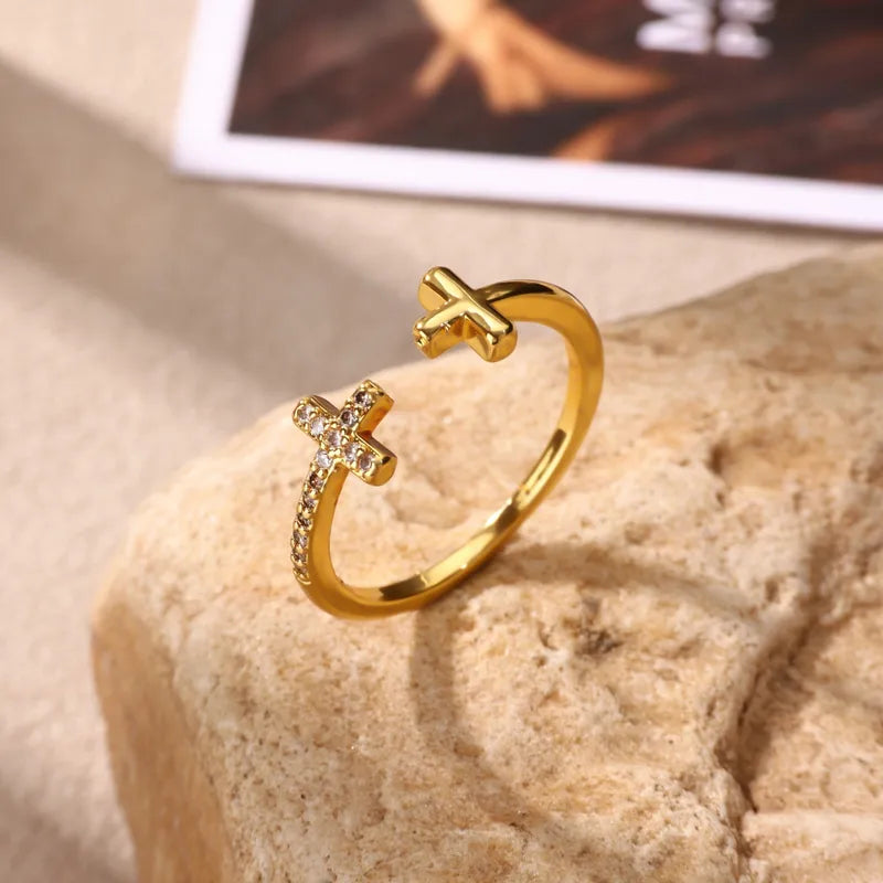 Faith Cross Ring