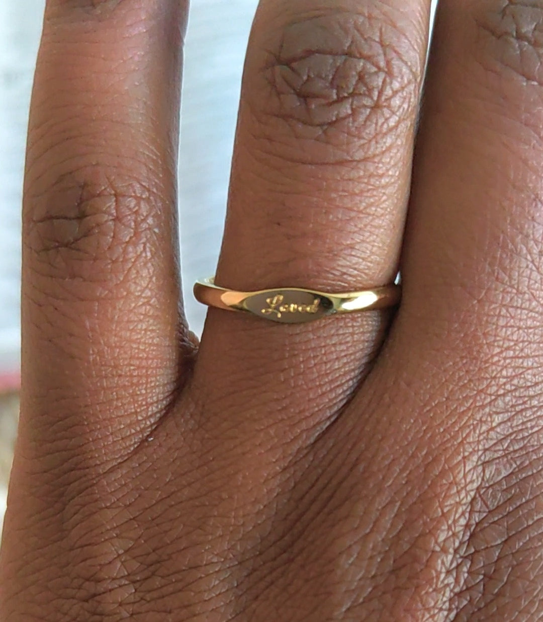 Love Engraved Ring
